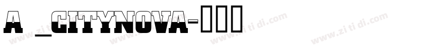a _CityNova字体转换
